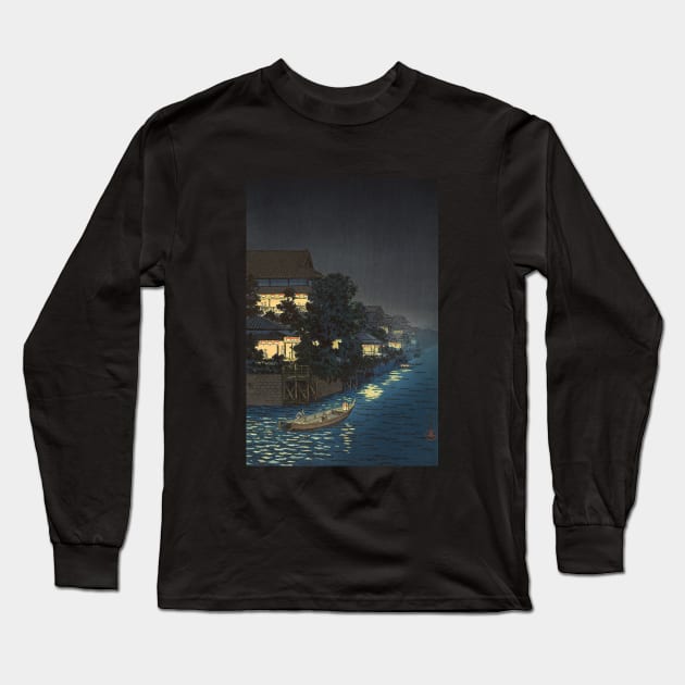 Yanagibashi Bridge by Tsuchiya Koitsu Long Sleeve T-Shirt by Takeda_Art